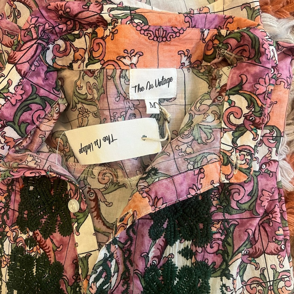 NWT The Nu Vintage Blouse Medium - Picture 7 of 7